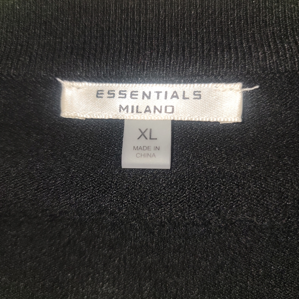 Misses sz XL Essentials by Milano Black button up Cardigan Sweater - Picture 4 of 5